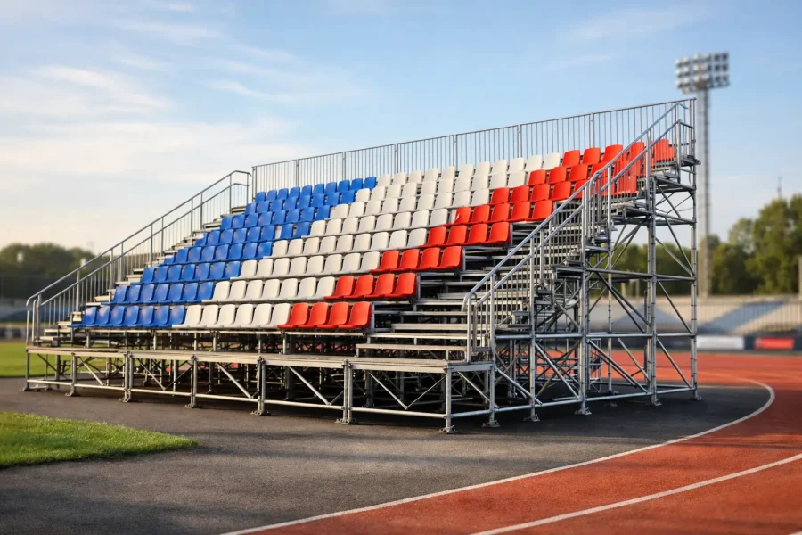 Arquibancada modular para eventos esportivos