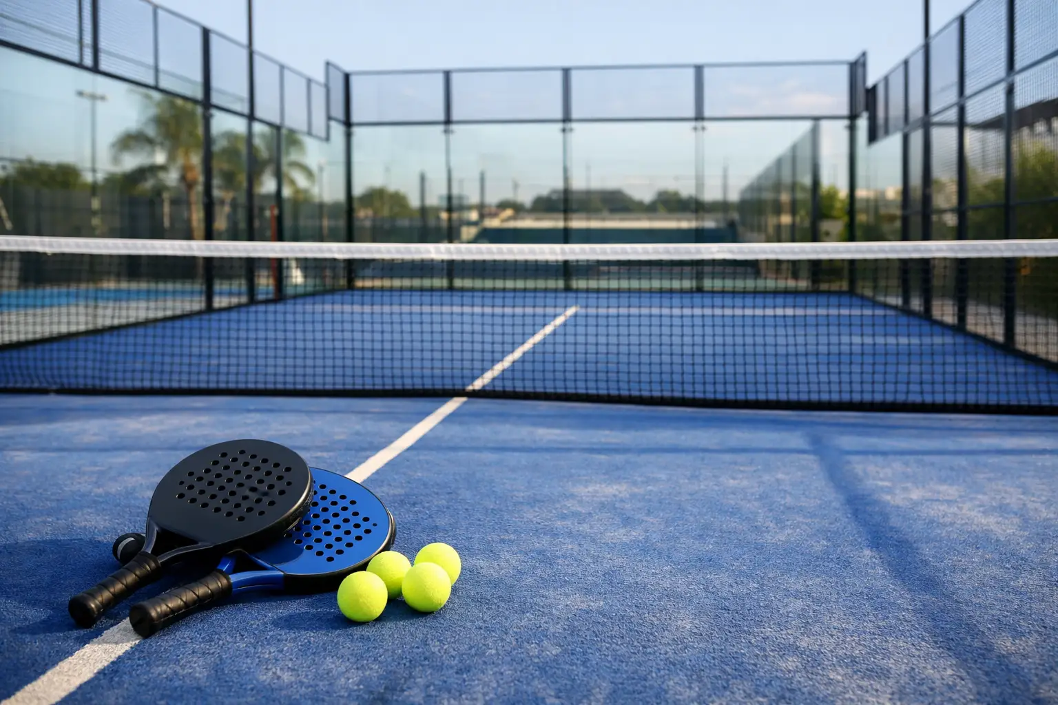 Medidas oficiais de quadra de padel