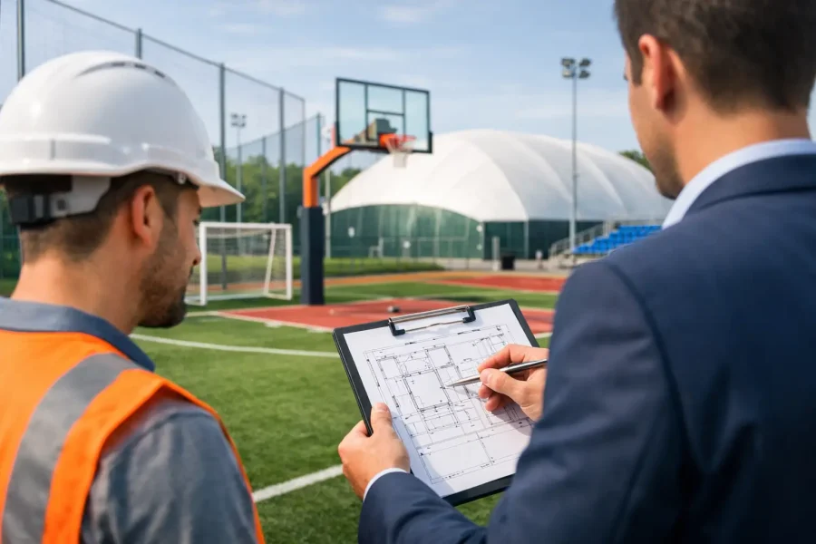 Como escolher fornecedor de estrutura esportiva