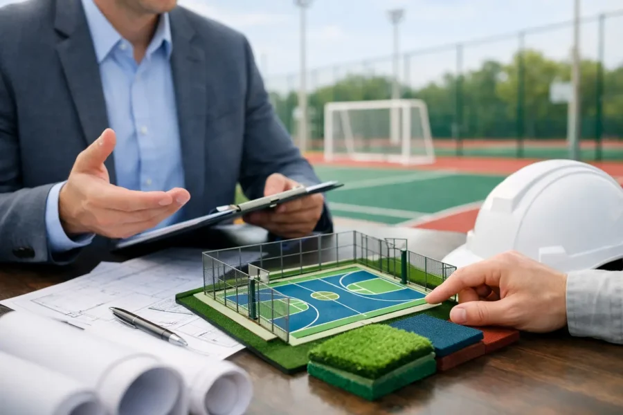 Como escolher fornecedor de quadras esportivas