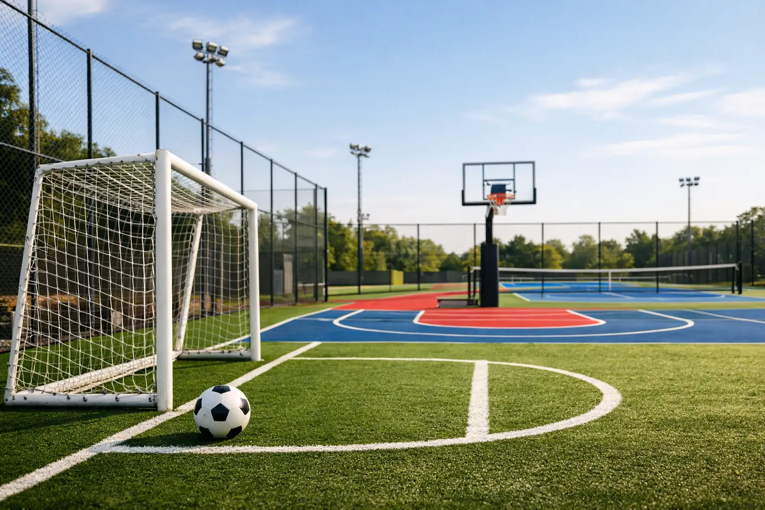 Quadras esportivas com projeto para durar