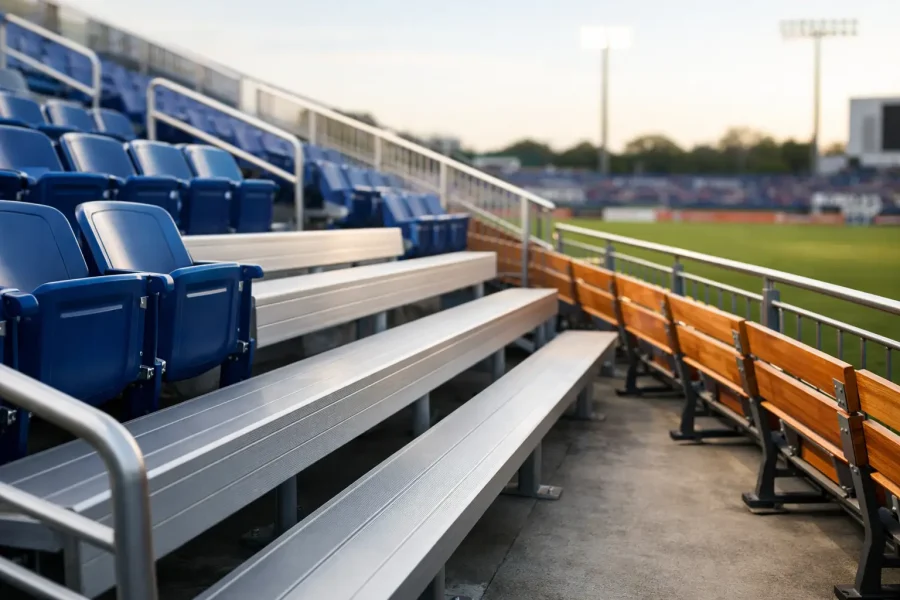 Melhores materiais para arquibancadas esportivas